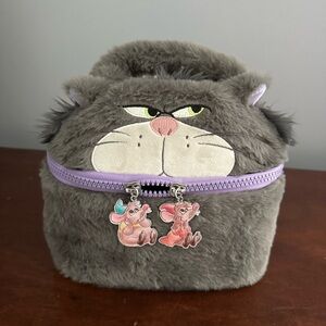 Disney Gray Plush Lucifer Bag with Jaq and Gus Accents